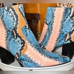 Boho “Snake Skin” Pattern Booties